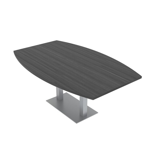 45.25 in W, 84 in L, 29 in H, Engineered Wood Top, Grey